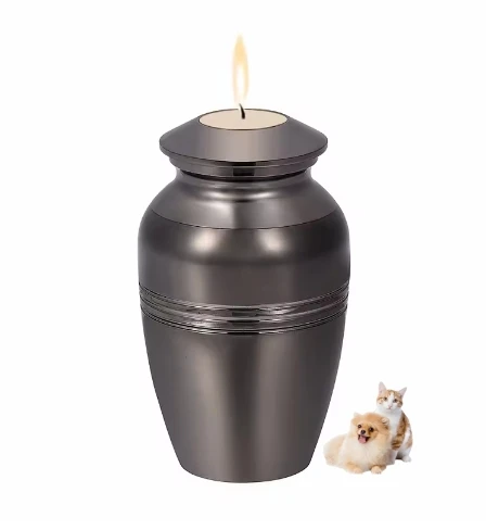 Stainless Steel Candle Holder Cremation Urn.
